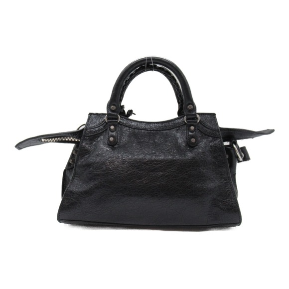 BALENCIAGA Neo Cagoule XS 2-Way Shoulder Bag Lambskin (Sheepskin) Women's Black - Picture 2 of 8
